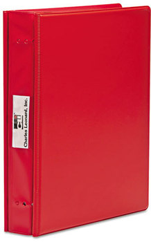 Charles Leonard® VariCap™ Expandable Binder,  11 x 8-1/2, Red