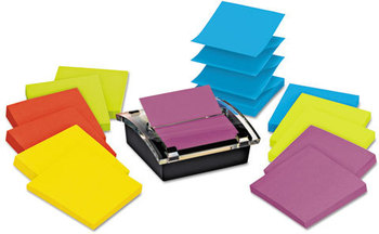 Post-it® Pop-up Notes Super Sticky Pop-Up Dispenser Value Pack with Assorted 3 x 3 Refills,  3 x 3, Assorted
