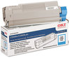 A Picture of product OKI-43381903 Oki® 43381901, 43381902, 43381903, 43381904 (Type C8) Toner Cartridge,  2000 Page-Yield, Cyan
