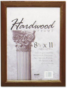 NuDell™ Traditional Solid Hardwood Frame,  8-1/2 x 11, Walnut Finish