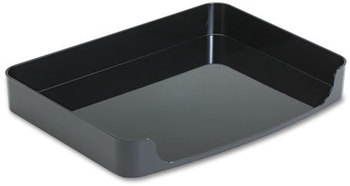 Officemate 2200 Series Side-Loading Desk Tray,  Plastic, 8 1/2 x 11, Black