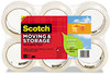 A Picture of product MMM-3650S4RD Scotch® Storage Tape with Dispenser, 3" Core, 1.88" x 38.2 yds, Clear, 4/Pack