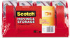 A Picture of product MMM-3650S4RD Scotch® Storage Tape with Dispenser, 3" Core, 1.88" x 38.2 yds, Clear, 4/Pack