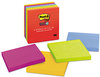 A Picture of product MMM-6756SSAN Post-it® Notes Super Sticky Pads in Playful Primary Colors Collection Note Ruled, 4" x 90 Sheets/Pad, 6 Pads/Pack