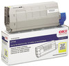 A Picture of product OKI-43866101 Oki® 43866104, 43866103, 43866101 Laser Cartridge,  11500 Page-Yield, Yellow
