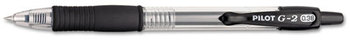 Pilot® G2 Premium Retractable Gel Ink Pen,  Black Ink, Ultra Fine, Dozen