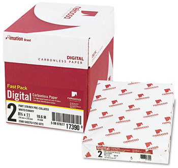 Nekoosa Fast Pack Digital Carbonless Paper,  8-1/2 x 11, White/Canary, 2500/Carton
