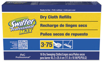 Swiffer® Max Refill Cloth,  17 7/8 x 10, White, 16/Box, 6 Boxes/Carton