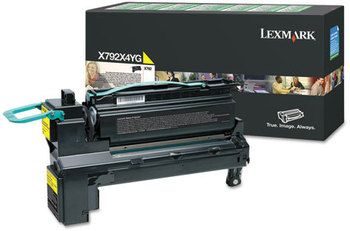 Lexmark™ X792X4CG, X792X4KG, X792X4MG, X792X4YG Toner,  20000 Page-Yield, Yellow