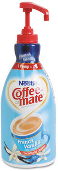 Coffee-mate® Liquid Creamer Pump Bottle,  French Vanilla, 1500mL Pump Bottle 2/Case