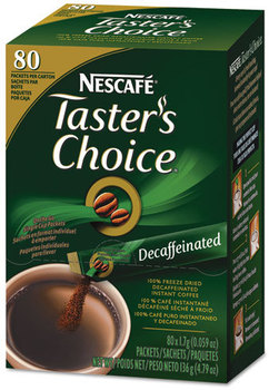 Nescafé® Taster's Choice® Stick Packs,  Decaf, .06oz, 80/Box
