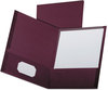 A Picture of product OXF-53441 Oxford® Linen Twin-Pocket Folder,  Letter, Burgundy,25/Box