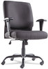 A Picture of product OIF-BT4510 OIF Big & Tall Swivel/Tilt Mid-Back Chair,  Height Adjustable T-Bar Arms, Black