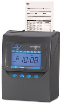 Lathem® Time 7500E Totalizing Time Recorder,  Gray, Electronic, Automatic