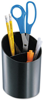 Officemate Recycled Big Pencil Cup,  4 1/4 x 4 1/2 x 5 3/4, Black