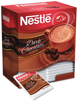 Nestlé® Hot Cocoa Mix,  Dark Chocolate, 0.71 oz, 50/Box