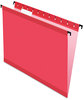 A Picture of product PFX-615215RED Pendaflex® SureHook® Hanging Folders Letter Size, 1/5-Cut Tabs, Red, 20/Box