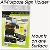 A Picture of product NUD-37085Z NuDell™ Clear Plastic Sign Holders,  All-Purpose, 8 1/2 x 11