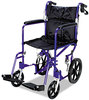 A Picture of product MII-MDS808210ABE Medline Excel Deluxe Aluminum Transport Wheelchair,  19w x 16d, 300lb Cap