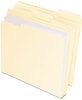 A Picture of product PFX-54459 Pendaflex® Double Stuff® File Folders 1/3-Cut Tabs: Assorted, Letter Size, Manila, 50/Pack