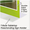 A Picture of product NUD-38020Z NuDell™ Clear Plastic Sign Holders,  Stand-Up, 8 1/2 x 11