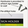 A Picture of product NUD-38017Z NuDell™ Clear Plastic Sign Holders,  Wall Mount, 11 x 17