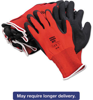 North Safety® NorthFlex Red™ Foamed PVC Gloves,  Red/Black, Size 10XL, 12 Pairs