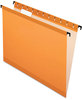 A Picture of product PFX-615215ORA Pendaflex® SureHook® Hanging Folders Letter Size, 1/5-Cut Tabs, Orange, 20/Box