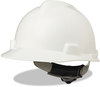 A Picture of product MSA-475358 MSA V-Gard® Hard Hats,  Fas-Trac Ratchet Suspension, Size 6 1/2 - 8, White