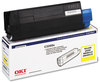 A Picture of product OKI-43034801 Oki® 43034801, 43034802, 43034803, 43034804 (Type C6) Toner Cartridge,  1500 Page-Yield, Yellow