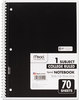 A Picture of product MEA-05512 Mead® Spiral® Notebook,  Perforated, College Rule, 8 x 10 1/2, White, 70 Sheets