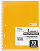 A Picture of product MEA-05512 Mead® Spiral® Notebook,  Perforated, College Rule, 8 x 10 1/2, White, 70 Sheets