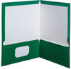 A Picture of product OXF-51717 Oxford® Laminated Twin Pocket Folders,  100-Sheet Capacity, Green, 25/Box