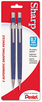 Pentel® Sharp™ Mechanical Pencil,  0.7 mm, Blue Barrel, 2/Pack