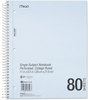 A Picture of product MEA-06548 Mead® DuraPress® Cover Notebook,  College Rule, 8 1/2 x 11, White, 80 Sheets