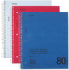 A Picture of product MEA-06548 Mead® DuraPress® Cover Notebook,  College Rule, 8 1/2 x 11, White, 80 Sheets
