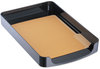 A Picture of product OIC-22242 Officemate 2200 Series Front-Loading Desk Tray,  Single Tier, Plastic, Legal, Black