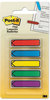 A Picture of product MMM-684ARR1 Post-it® Flags Arrow 1/2" 0.5" Page Blue/Green/Purple/Red/Yellow, 20/Color, 100/Pack