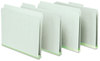 A Picture of product PFX-17167 Pendaflex® Pressboard Expanding File Folders 1/3-Cut Tabs: Assorted, Letter Size, 1" Expansion, Green, 25/Box