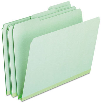 Pendaflex® Pressboard Expanding File Folders 1/3-Cut Tabs: Assorted, Letter Size, 1" Expansion, Green, 25/Box