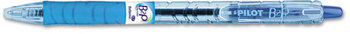Pilot® B2P Bottle-2-Pen Recycled Retractable Ball Point Pen,  Blue Ink, .7mm, Dozen