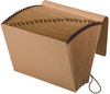 A Picture of product PFX-K17AOX Pendaflex® Essentials™ Kraft Indexed Expanding File,  21 Pockets, Kraft, Letter, Brown