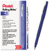 A Picture of product PEN-R100C Pentel® Rolling Writer® Stick Roller Ball Pen,  .8mm, Blue Barrel/Ink, Dozen