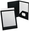 A Picture of product OXF-57442 Oxford® ViewFolio™ Poly Twin-Pocket Folders,  50-Sheet Capacity, Black/Clear