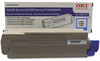 A Picture of product OKI-43865719 Oki® OKI43865717, OKI43865718, OKI43865719, OKI43865720 Laser Cartridge,  8000 Page-Yield, Cyan