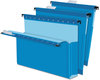 A Picture of product PFX-59202 Pendaflex® SureHook® Reinforced Extra-Capacity Hanging Box File 1 Section, 2" Capacity, Letter Size, 1/5-Cut Tabs, Blue, 25/Box