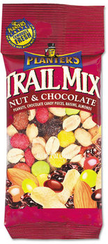 Planters® Trail Mix,  Nut & Chocolate, 2oz Bag, 72/Carton
