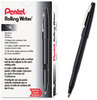 A Picture of product PEN-R100A Pentel® Rolling Writer® Stick Roller Ball Pen,  .8mm, Black Barrel/Ink, Dozen