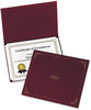 A Picture of product OXF-29900585BGD Oxford® Certificate Holder,  11 1/4 x 8 3/4, Burgundy, 5/Pack