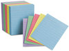 A Picture of product PFX-10010 Oxford® Mini Index Cards,  3 x 2 1/2, Assorted, 200/Pack